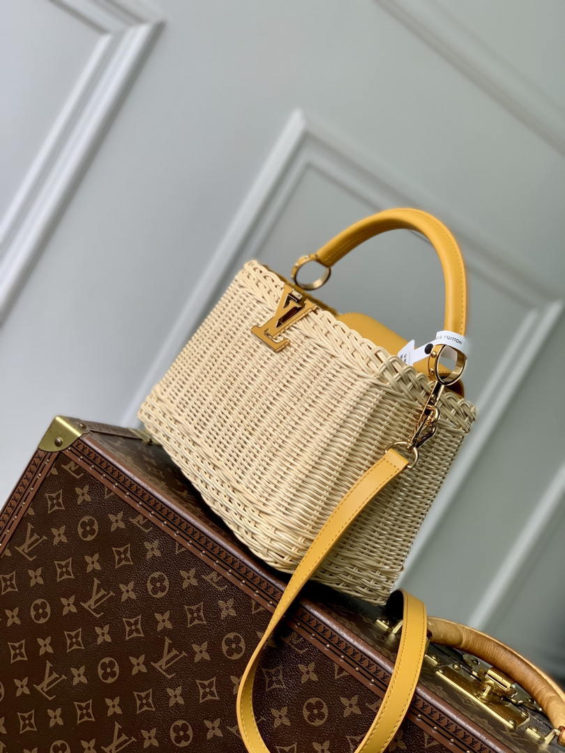 LV M24976 Louis Vuitton Capucines BB Golden Yellow