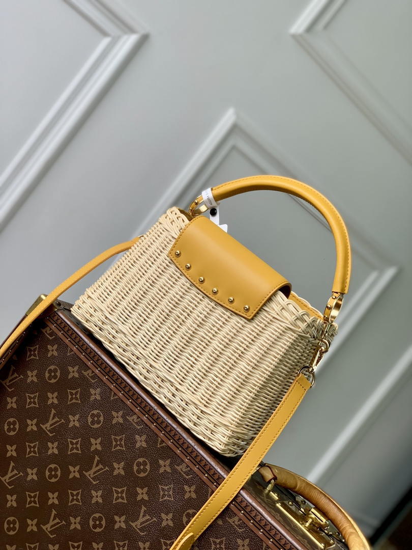 LV M24976 Louis Vuitton Capucines BB Golden Yellow