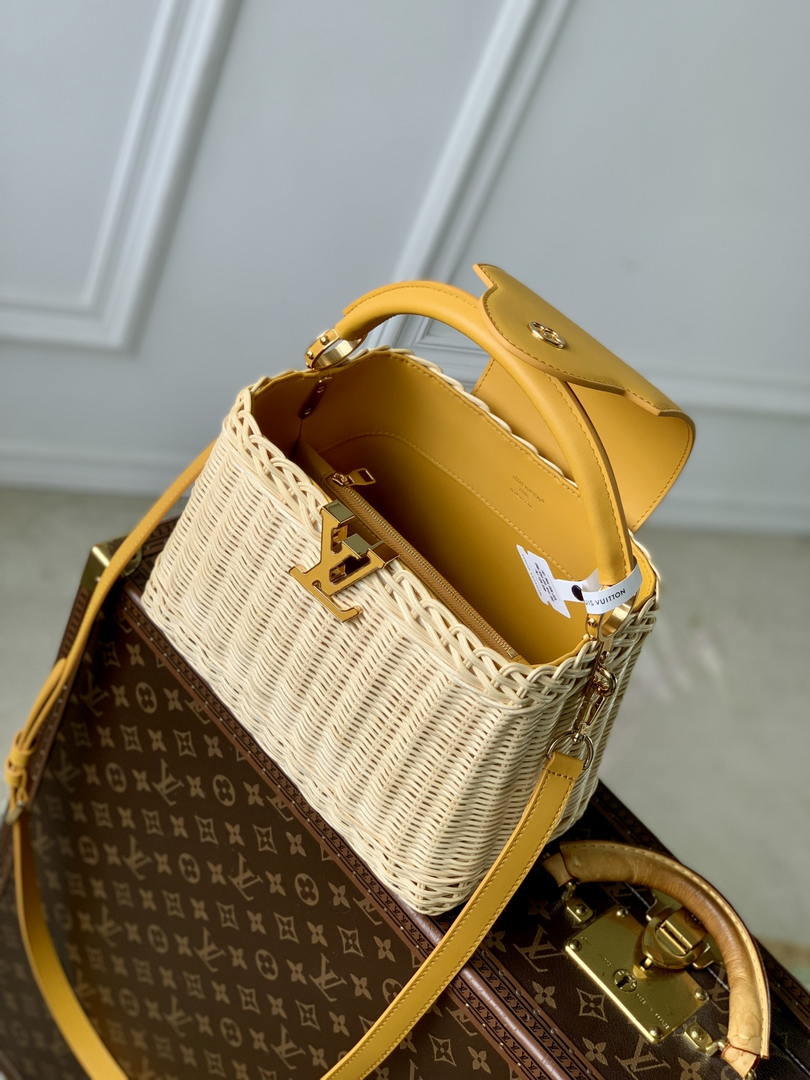 LV M24976 Louis Vuitton Capucines BB Golden Yellow