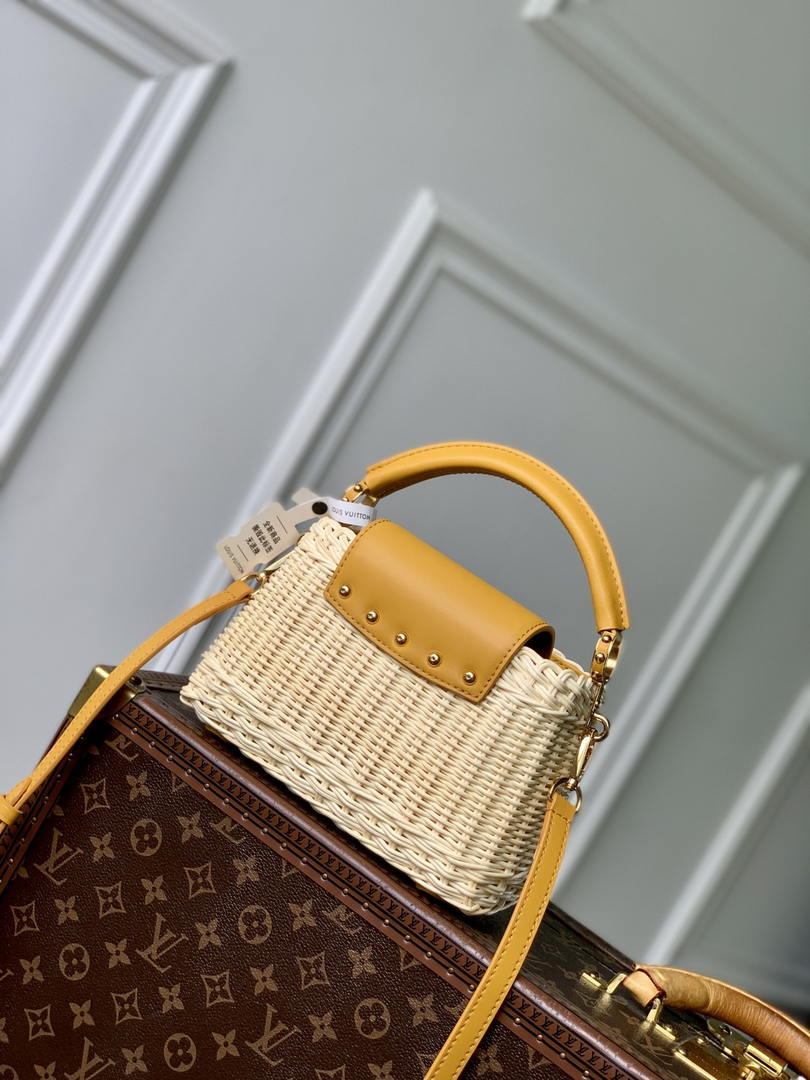 LV M24976 Louis Vuitton Capucines Mini Golden Yellow