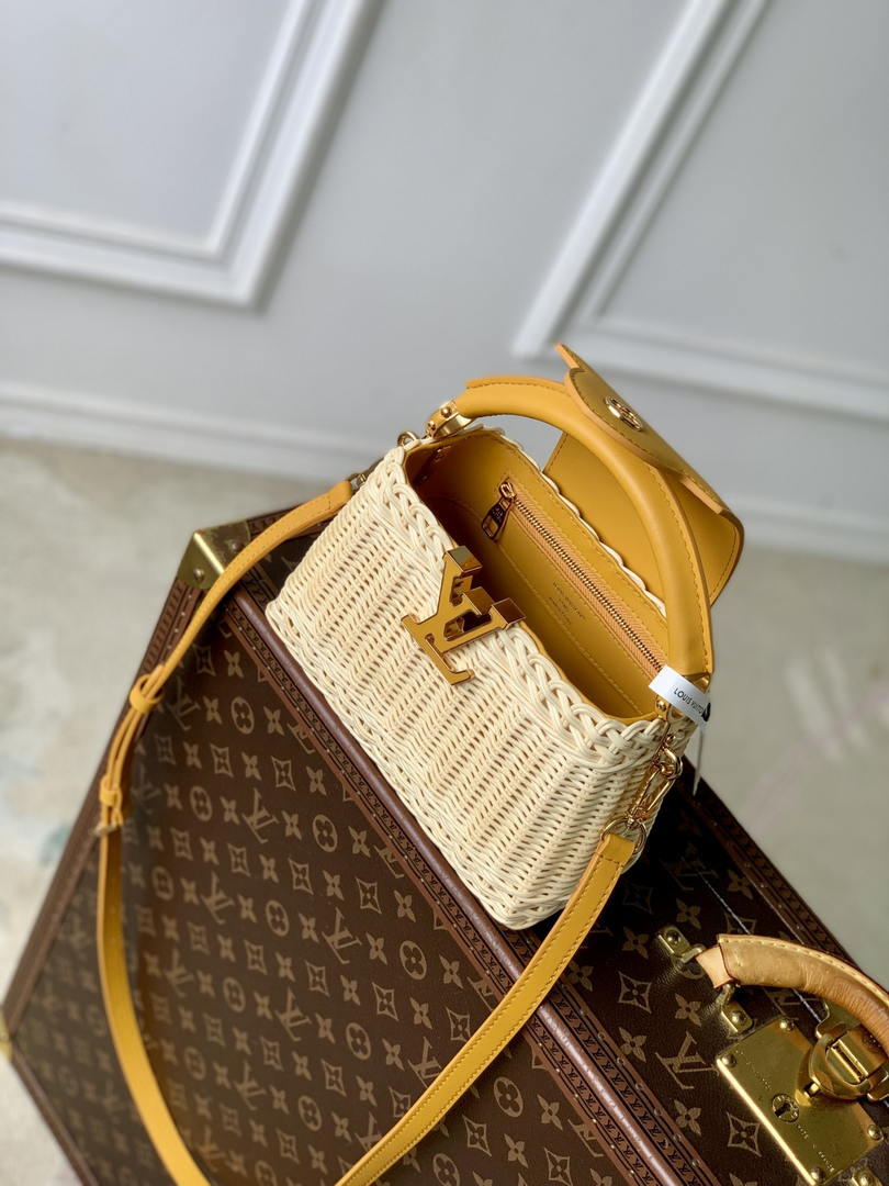 LV M24976 Louis Vuitton Capucines Mini Golden Yellow