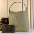 LV M24988 Louis Vuitton Low Key Hobo MM Handbag Green - Default Title - View 1