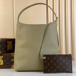 LV M24988 Louis Vuitton Low Key Hobo MM Handbag Green - Default Title - View 3