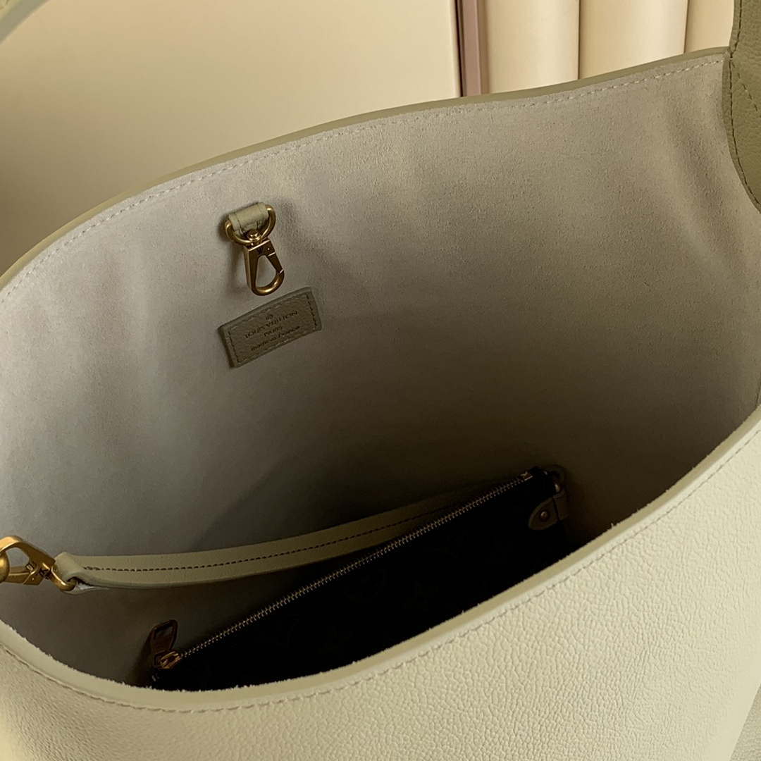 LV M24988 Louis Vuitton Low Key Hobo MM Handbag Green - Default Title - View 8
