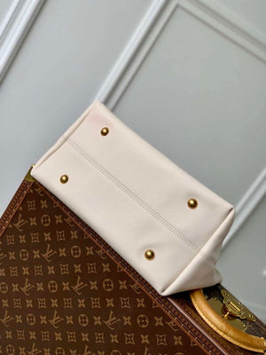 LV M25022 Louis Vuitton Low Key Hobo MM Handbag Limestone Gray - Default Title - View 4