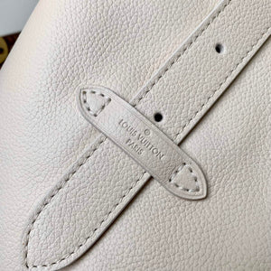 LV M25022 Louis Vuitton Low Key Hobo MM Handbag Limestone Gray - Default Title - View 5