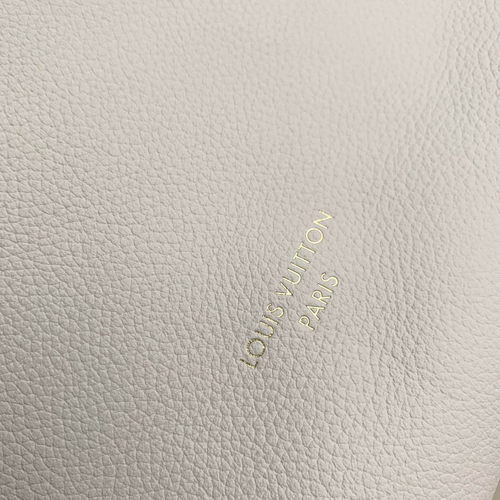 LV M25022 Louis Vuitton Low Key Hobo MM Handbag Limestone Gray
