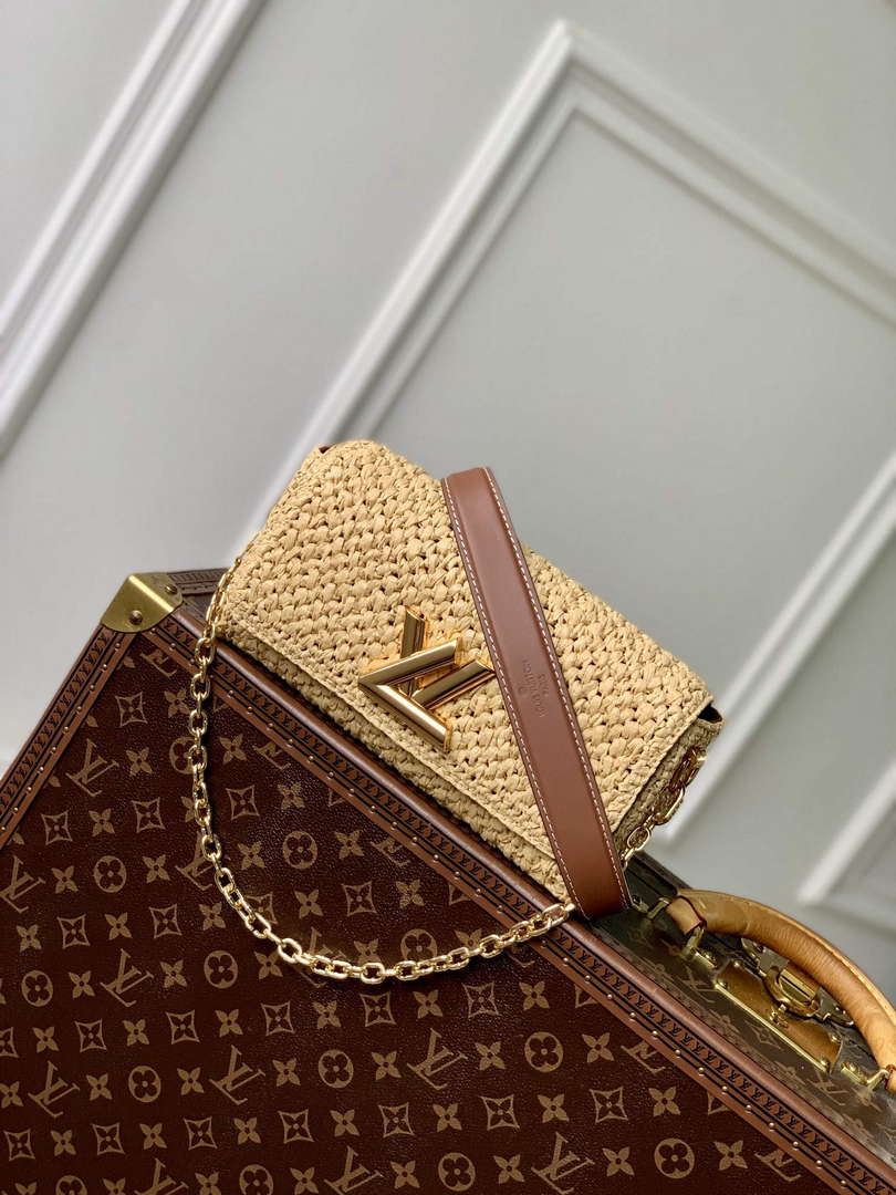 LV M25030 Louis Vuitton Twist West Bag Natural/Tan - Default Title - View 1