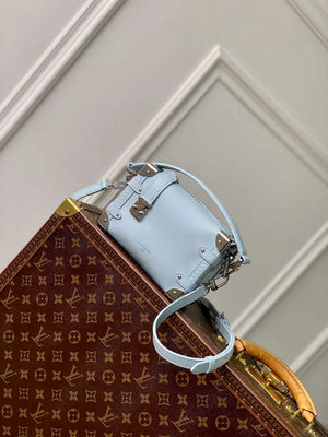LV M25067 Louis Vuitton Side Trunk PM Bag Olympe Blue - Default Title - View 1