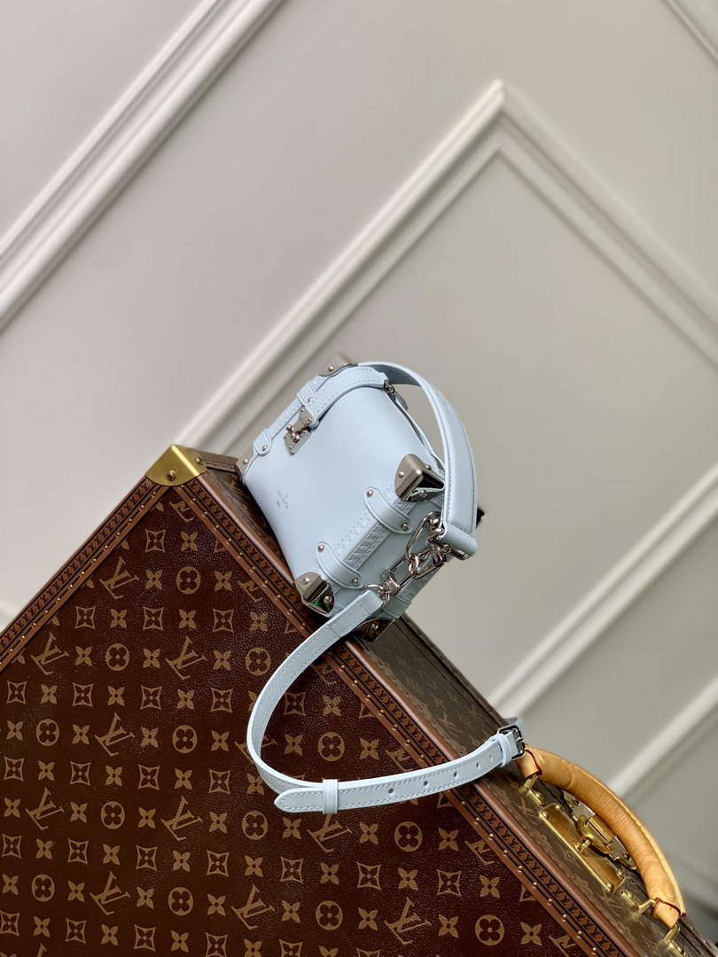 LV M25067 Louis Vuitton Side Trunk PM Bag Olympe Blue