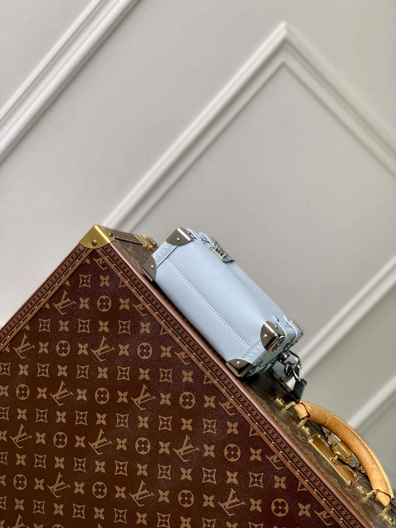 LV M25067 Louis Vuitton Side Trunk PM Bag Olympe Blue