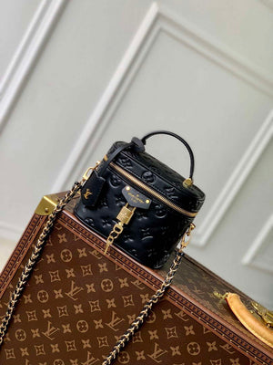 LV M25123 Louis Vuitton Vanity PM Handbag Black - Default Title - View 1