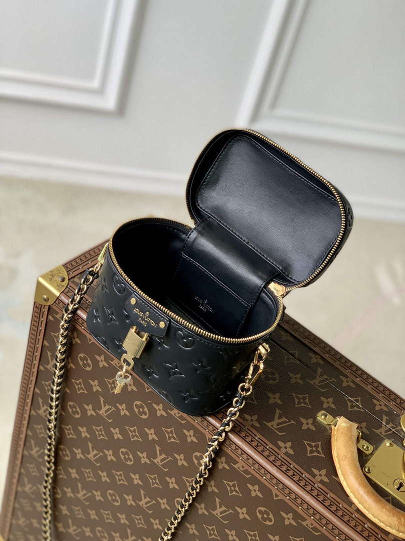 LV M25123 Louis Vuitton Vanity PM Handbag Black - Default Title - View 9