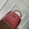 LV M25128 Louis Vuitton Capucines BB Handbag Griotte Red - Default Title - View 1