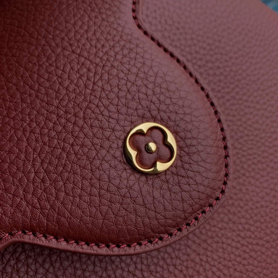 LV M25128 Louis Vuitton Capucines BB Handbag Griotte Red - Default Title - View 6