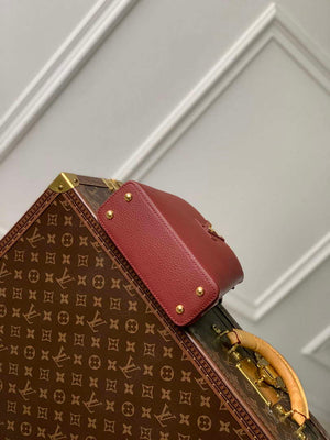 LV M25128 Louis Vuitton Capucines Mini Handbag Griotte Red - Default Title - View 3