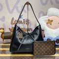 LV M25143 Louis Vuitton CarryAll Dark MM Bag Black - Default Title - View 1