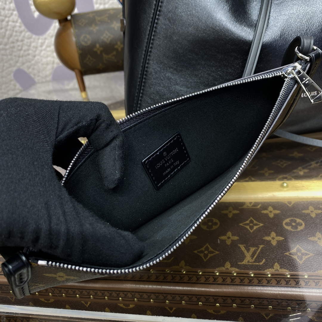 LV M25143 Louis Vuitton CarryAll Dark MM Bag Black - Default Title - View 9