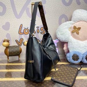 LV M25143 Louis Vuitton CarryAll Dark MM Bag Black - Default Title - View 3