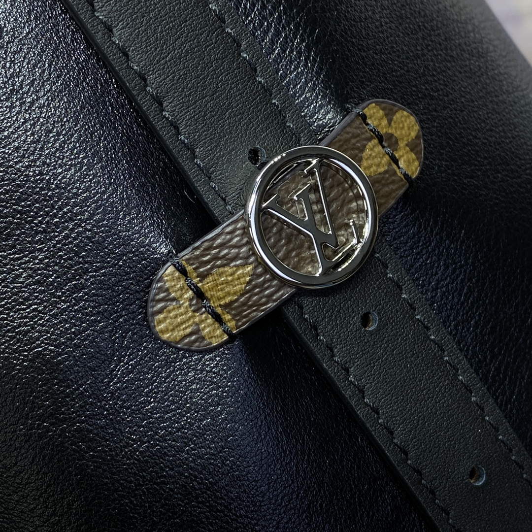 LV M25143 Louis Vuitton CarryAll Dark MM Bag Black - Default Title - View 8