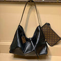 LV M25143 Louis Vuitton CarryAll Dark MM Handbag Black - Default Title - View 1