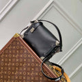 LV M25160 Louis Vuitton Side Trunk MM Handbag Black - Default Title - View 1