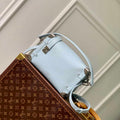 LV M25160 Louis Vuitton Side Trunk MM Handbag Olympe Blue - Default Title - View 1