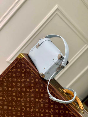 LV M25160 Louis Vuitton Side Trunk MM Handbag Olympe Blue - Default Title - View 3
