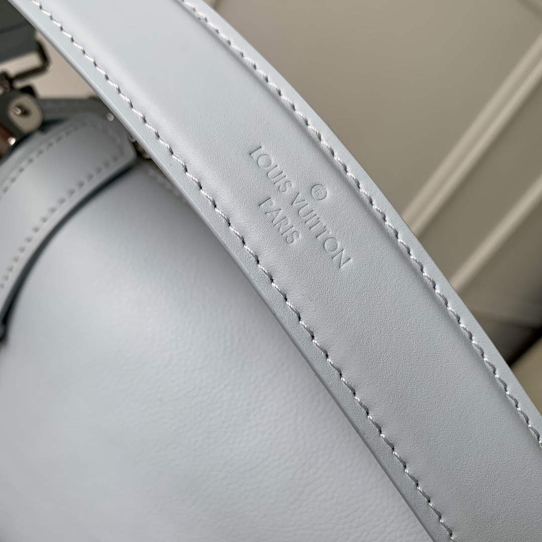 LV M25160 Louis Vuitton Side Trunk MM Handbag Olympe Blue - Default Title - View 5