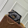 LV M25209 Louis Vuitton Dauphine Soft MM Bag Black