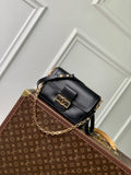 LV M25209 Louis Vuitton Dauphine Soft MM Bag Black