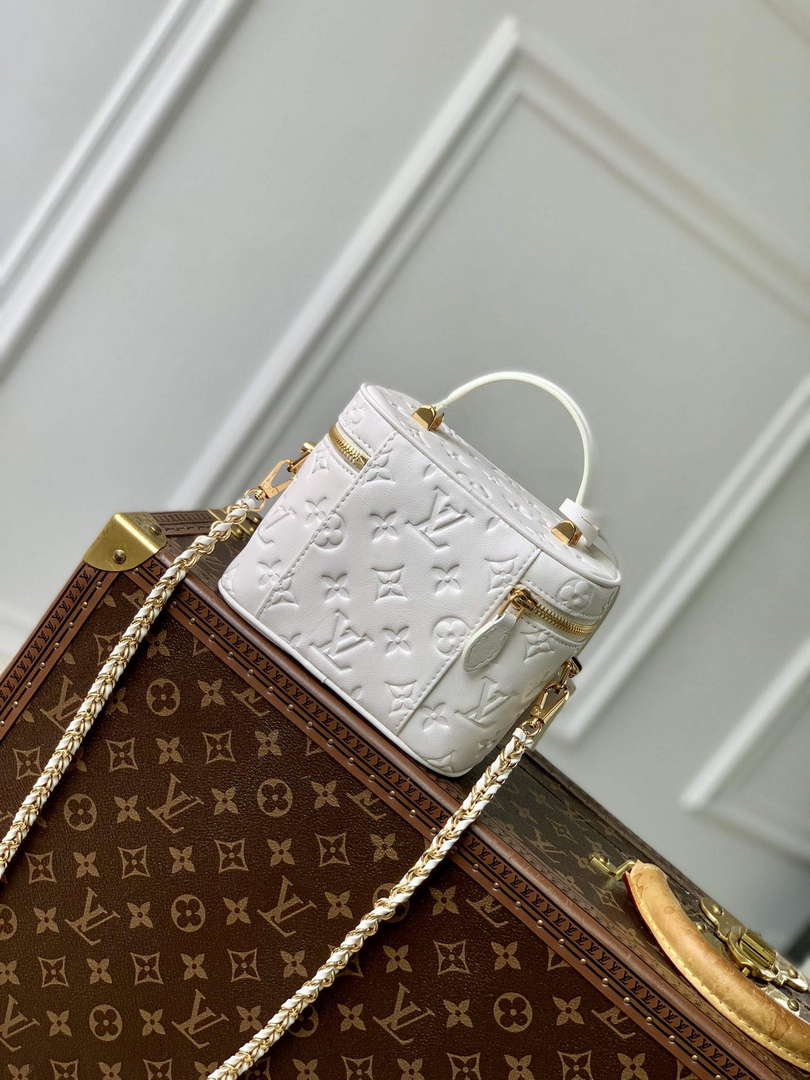 LV M25219 Louis Vuitton Vanity PM Handbag Cream - Default Title - View 3