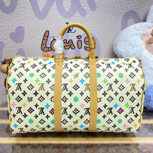 LV M25233 Louis Vuitton Keepall Bandouliere 45 Travel Bag Vanilla - Default Title - View 2