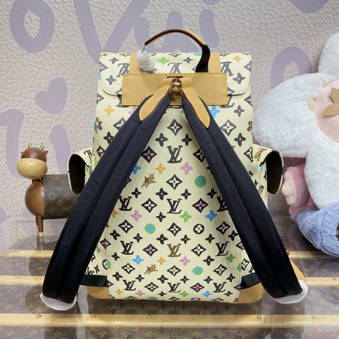 LV M25240 Louis Vuitton Christopher MM Backpack Vanilla - Default Title - View 2