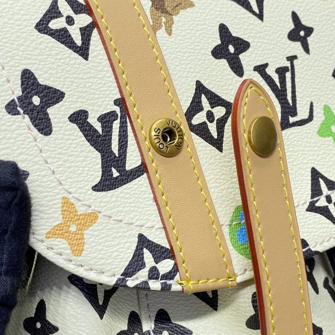 LV M25240 Louis Vuitton Christopher MM Backpack Vanilla - Default Title - View 5