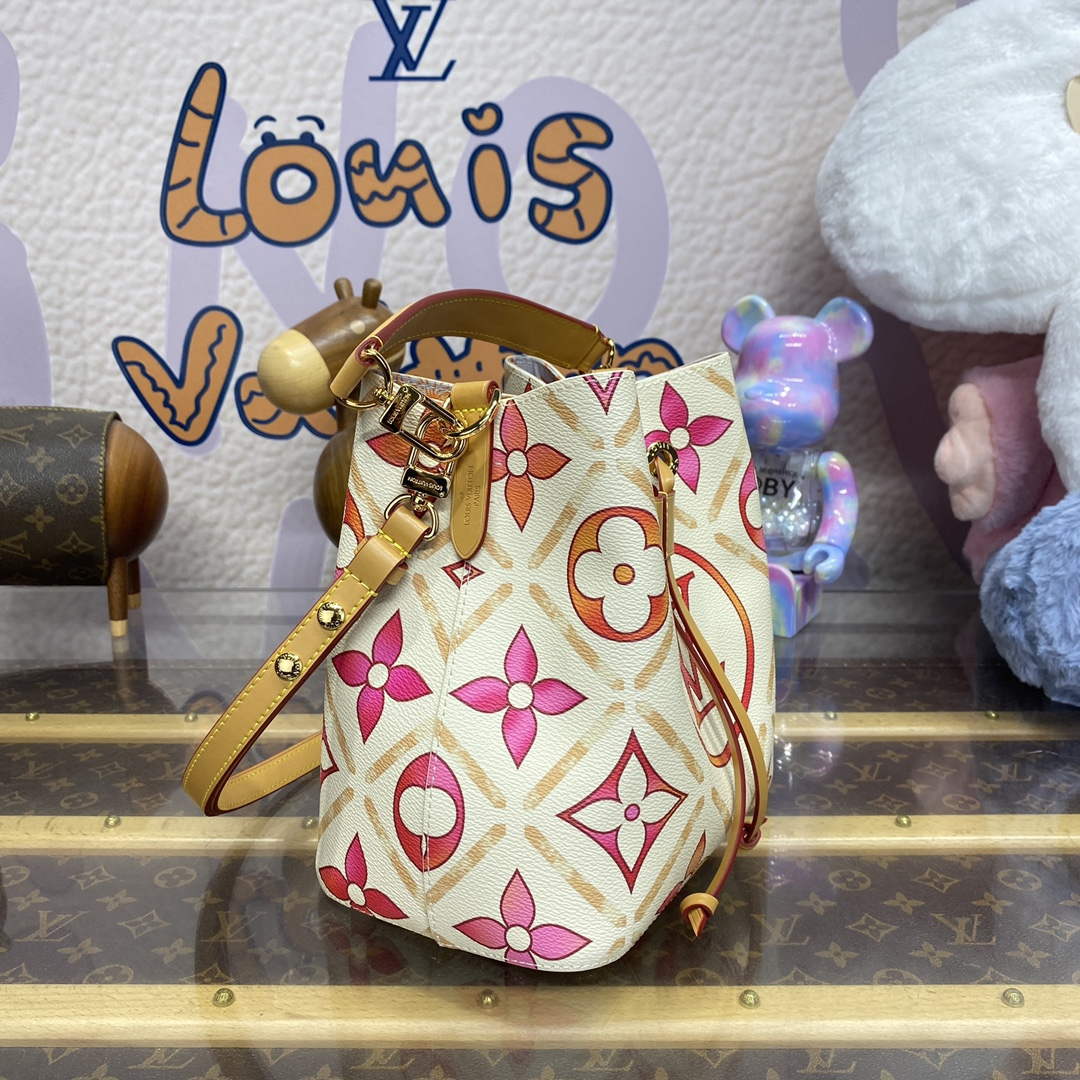 LV M25315 Louis Vuitton N¨¦ono¨¦ BB Bucket Bag Coral