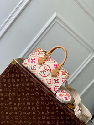 LV M25318 Louis Vuitton OnTheGo East West Handbag Coral - Default Title - View 1
