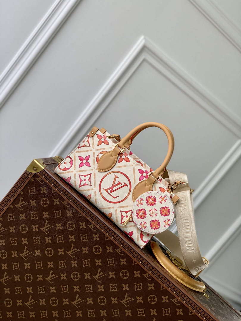 LV M25318 Louis Vuitton OnTheGo East West Handbag Coral - Default Title - View 3