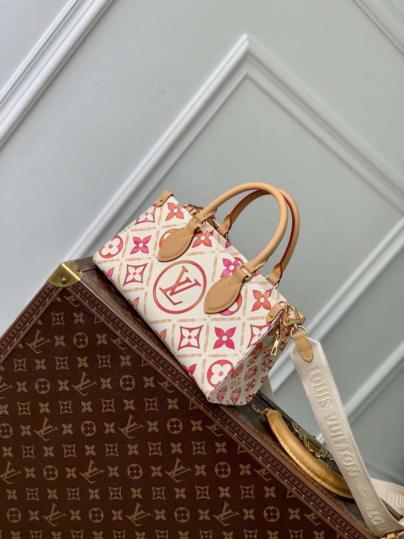 LV M25318 Louis Vuitton OnTheGo East West Handbag Coral - Default Title - View 4