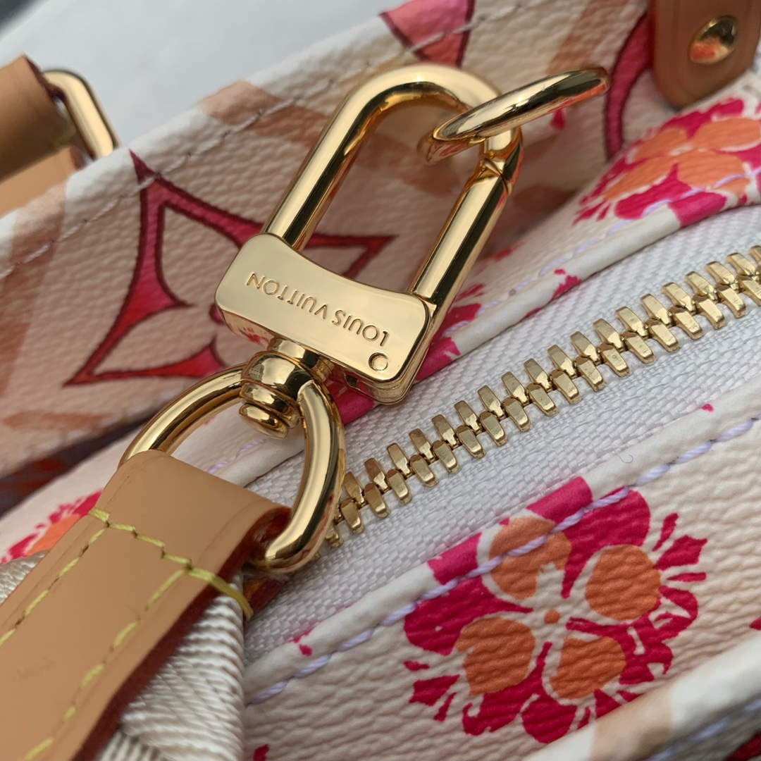LV M25318 Louis Vuitton OnTheGo East West Handbag Coral - Default Title - View 6
