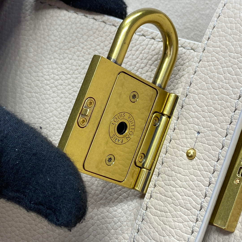 LV M25341 Louis Vuitton Low Key Cabas MM Bag off white