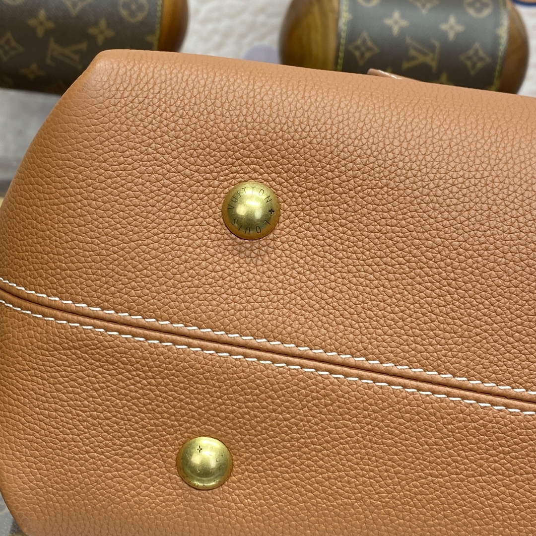LV M25342 Louis Vuitton Low Key Cabas MM Bag Cognac Brown