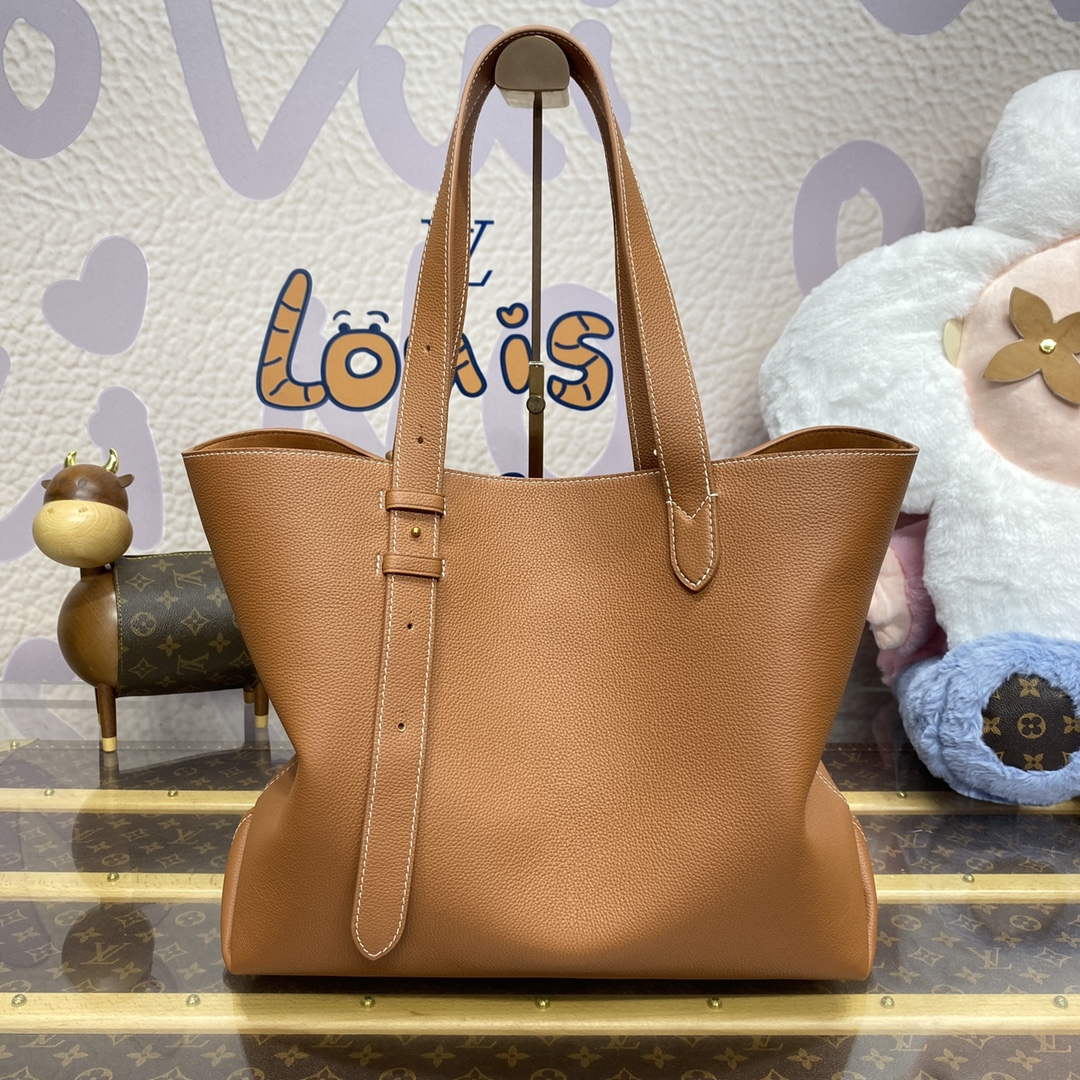 LV M25342 Louis Vuitton Low Key Cabas MM Bag Cognac Brown