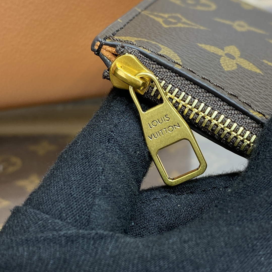 LV M25342 Louis Vuitton Low Key Cabas MM Bag Cognac Brown