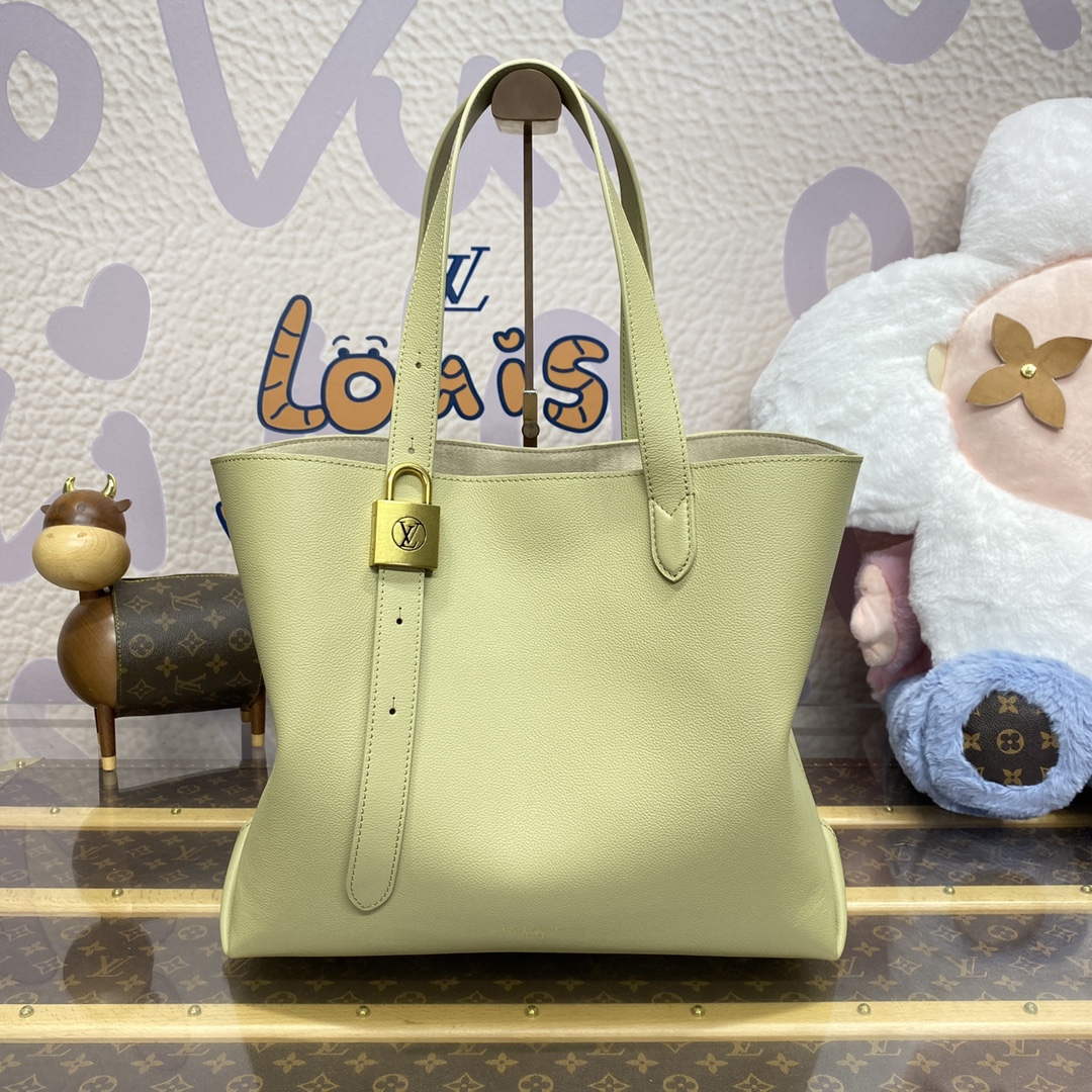 LV M25343 Louis Vuitton Low Key Cabas MM Bag Clay Green - Default Title - View 1