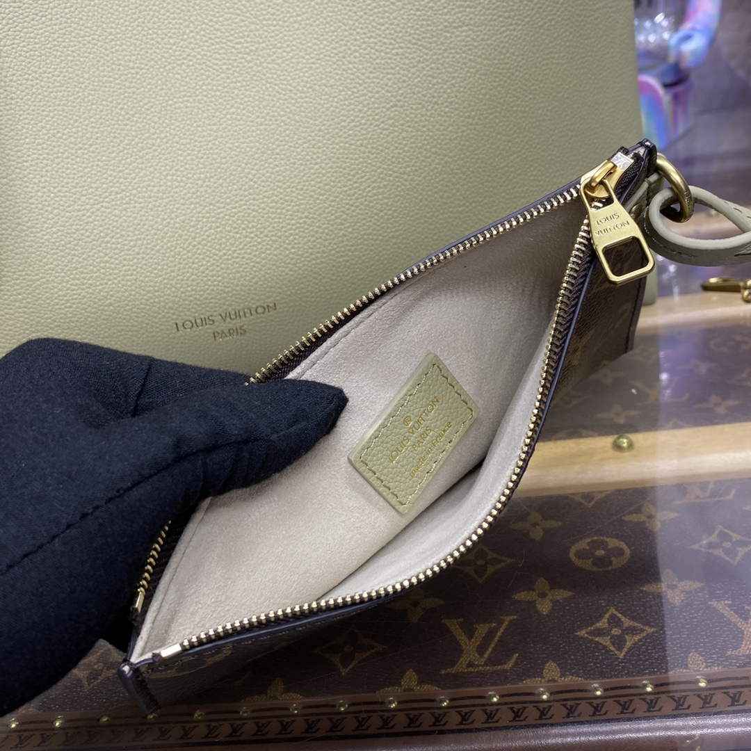LV M25343 Louis Vuitton Low Key Cabas MM Bag Clay Green - Default Title - View 3