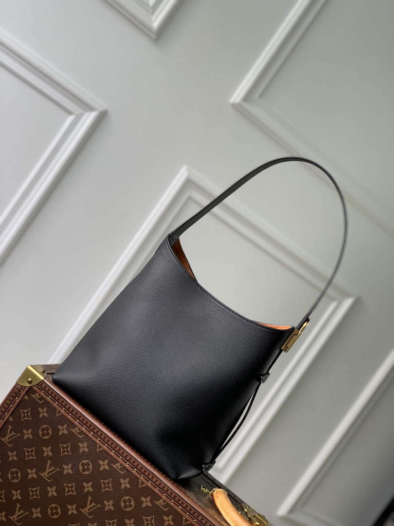 LV M25352 Louis Vuitton Low Key Hobo PM Bag Black