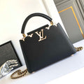 LV M25404 Louis Vuitton Capucines BB Bag Black - Default Title - View 1