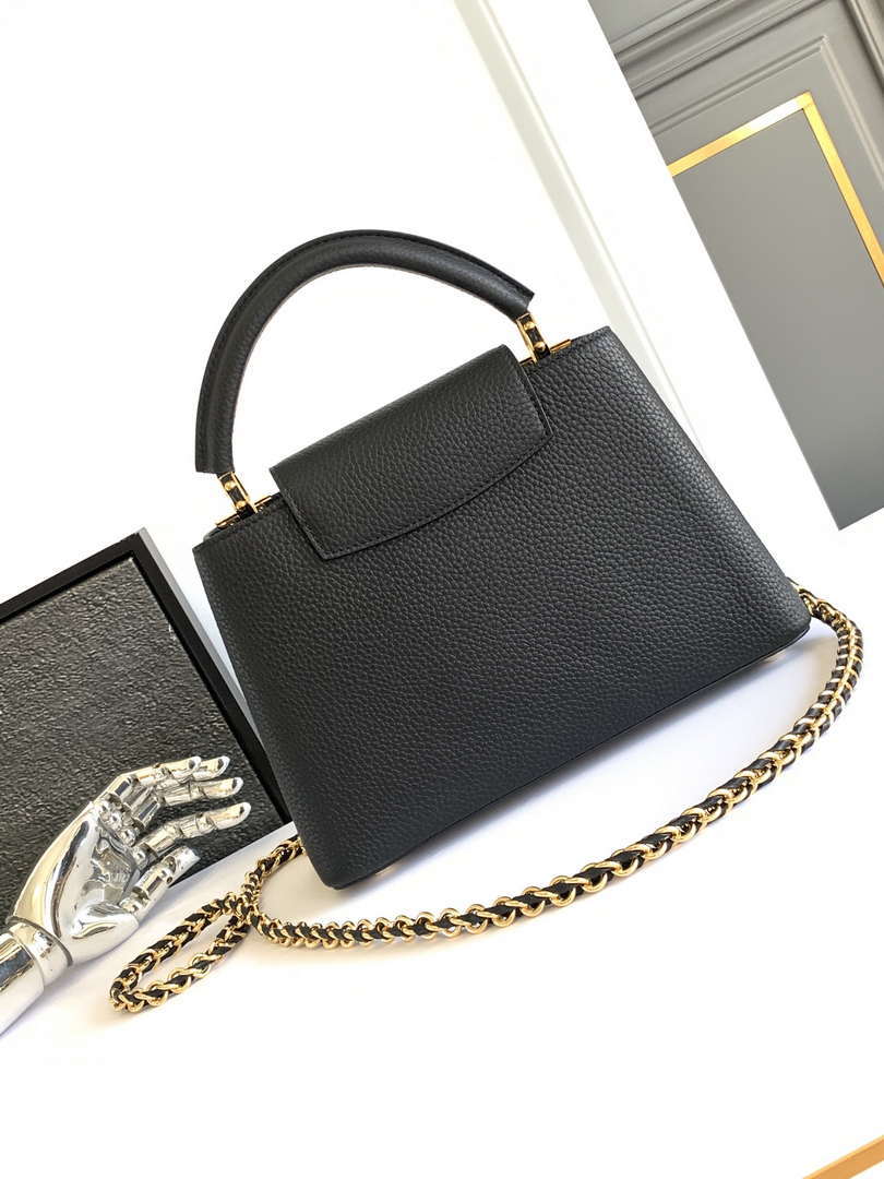 LV M25404 Louis Vuitton Capucines BB Bag Black