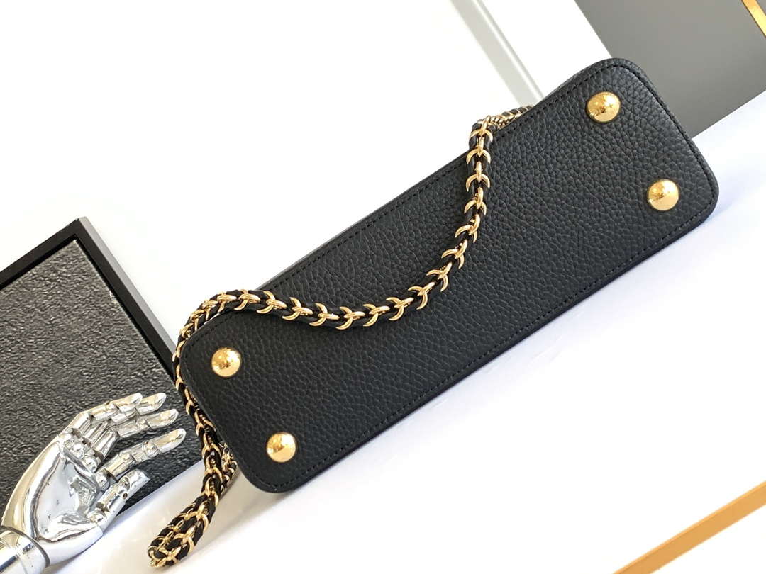 LV M25404 Louis Vuitton Capucines BB Bag Black - Default Title - View 4
